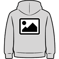 hoodie back print placement